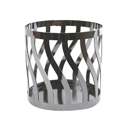 Svícen kovový Yankee Candle Curve Gun Metal, výška 8 cm
