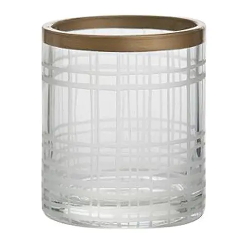 Svícen skleněný Yankee Candle Copper Elegance 1, průměr 7 cm