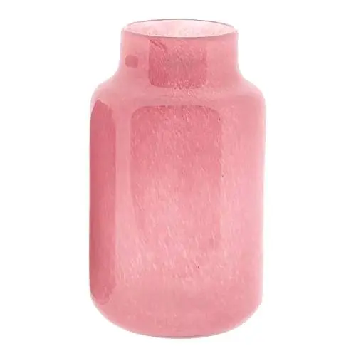 Skleněná váza DutZ Vase Nova C, výška 30 cm, průměr 19 cm, barva brusinková