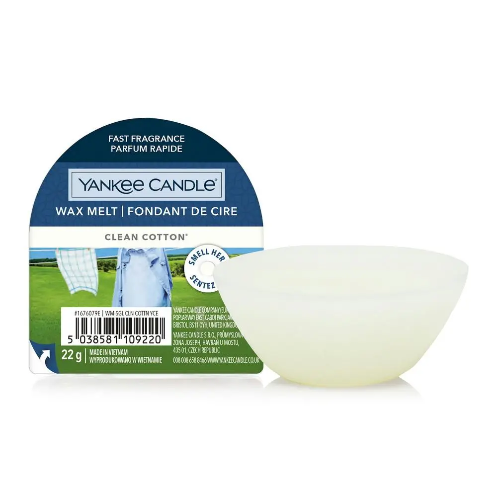 YANKEE CANDLE CLEAN COTTON VONNÝ VOSK DO AROMALAMPY NOVÝ