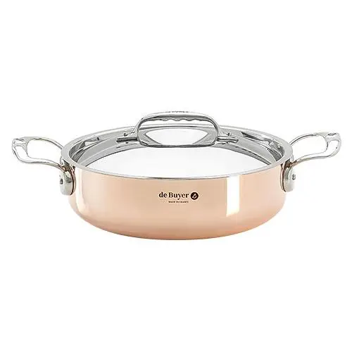 de Buyer Měděný hrnec s poklicí PRIMA MATERA 24cm 3,1l