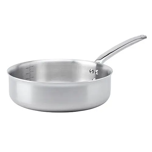 de Buyer 3602.28 ALCHIMY nerezová ocel 18/10 stupnice objemu zahnutý okraj všechny typy varných desek vodotěsná dutá nýtovaná rukojeť 28 cm