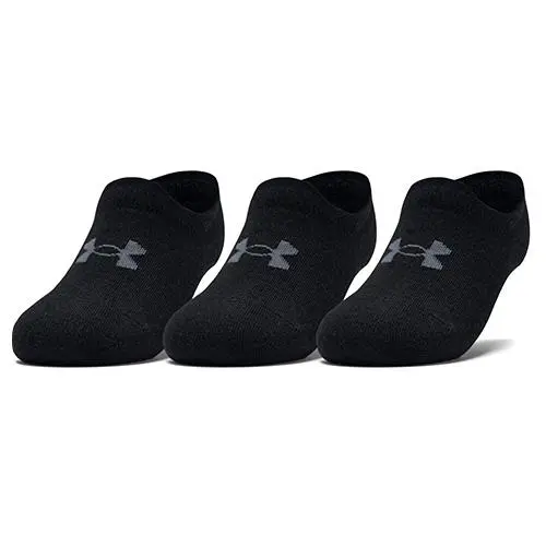 Under Armour Ultra Low Tab dámské extra nízké ponožky s bezešvou špičkou provedení 3 páry v balení černé