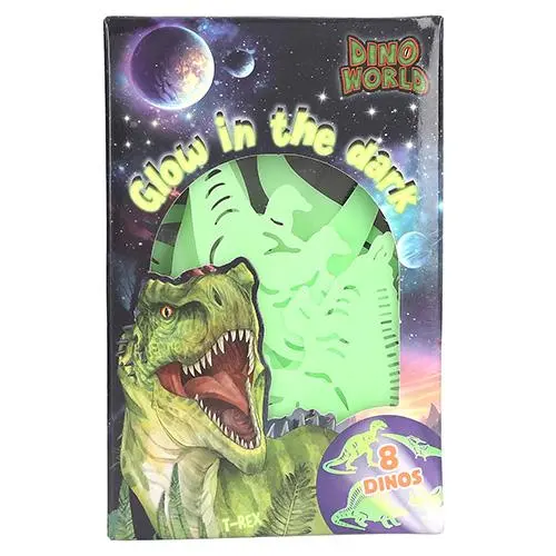 Dino World Svítící dinosauři Dinosauři 8 ks