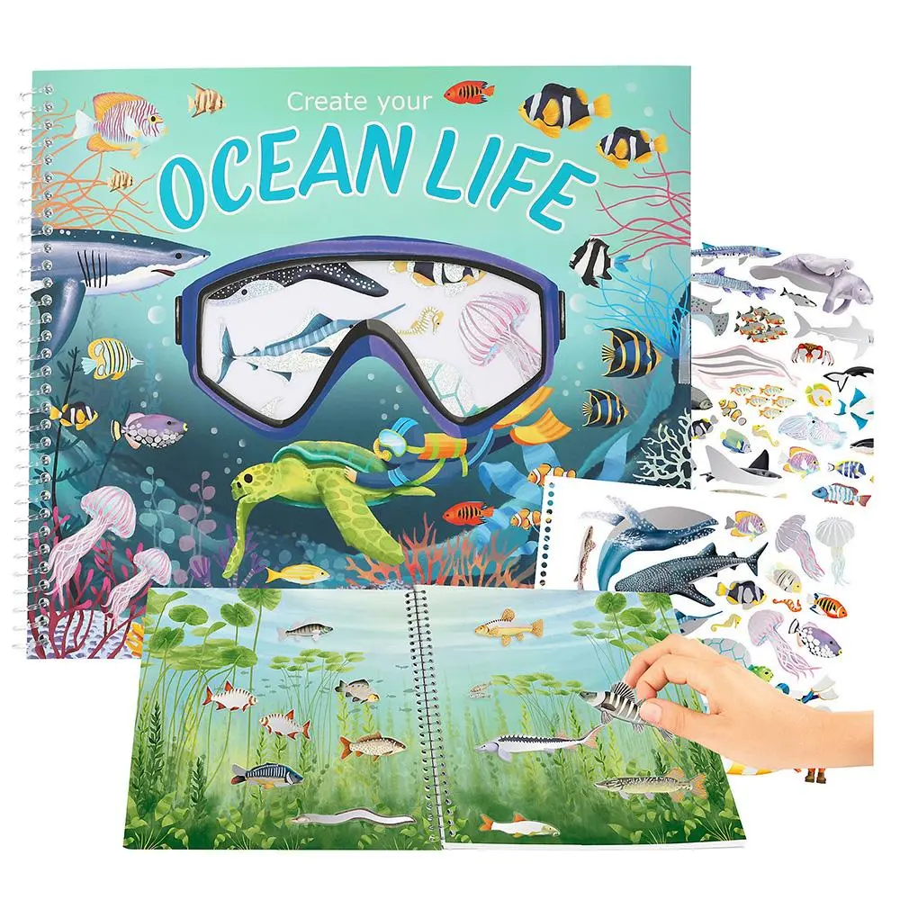Create Your Sada s nálepkami Vytvoř si svůj podmořský svět Ocean Life 13600