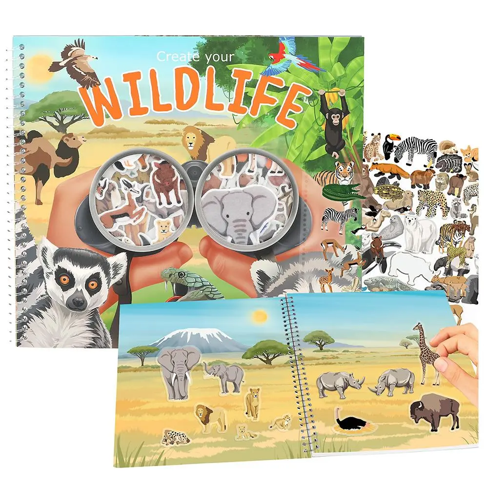 Sada s nálepkami Create Your Wild Life Vytvoř si svůj divoký svět 13601
