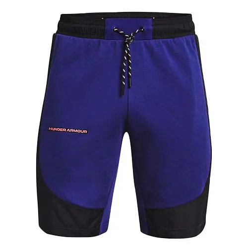 Under Armour UA Rival Terry AMP short modrá