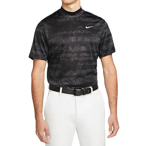 Nike pánské tričko Tiger Woods ADV sportovní triko se stojáčkem a krátkým rukávem