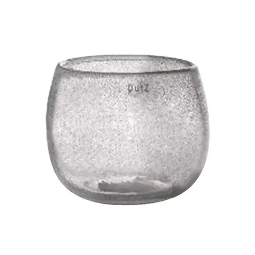 Skleněný květináč DutZ Pot, výška 6 cm, průměr 8 cm, barva čiré bubliny