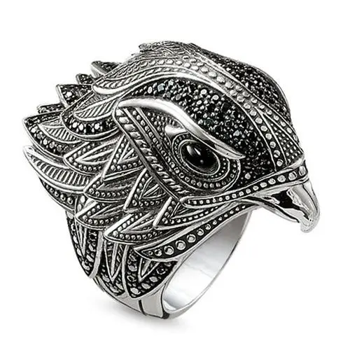 Thomas Sabo Prsten Sokol TR2066 641 11 52 Sterling silver blac