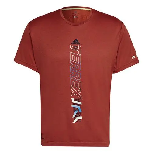 adidas pánské běžecké tričko Terrex Agravic pánské sportovní tričko Terrex Agravic s krátkým rukávem oranžové