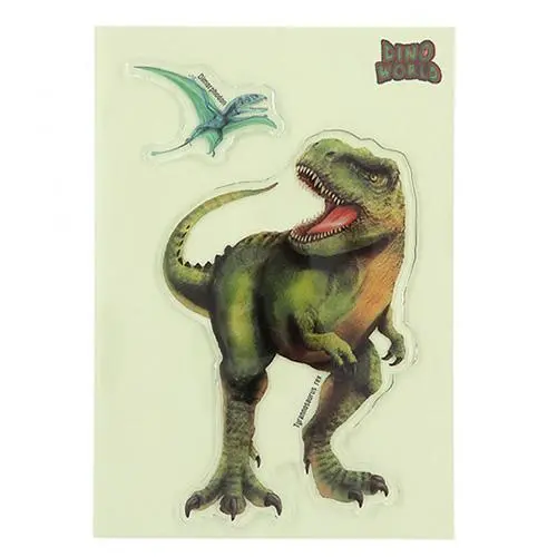 Gelové samolepky Glibbies Dino World Tyrannosaurus rex 2ks
