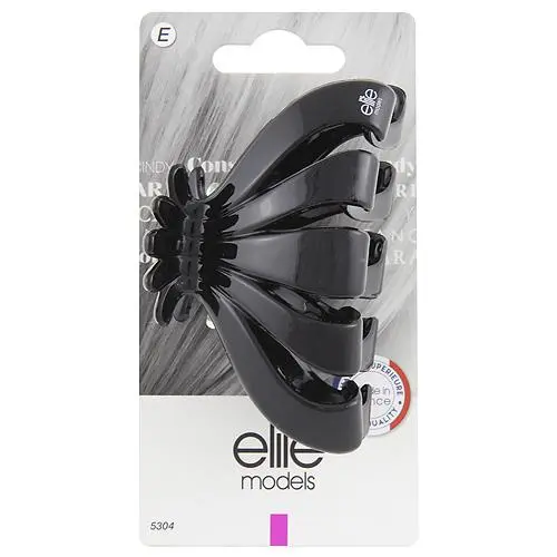 Skřipec do vlasů Elite Models hnědý, šíře 8cm