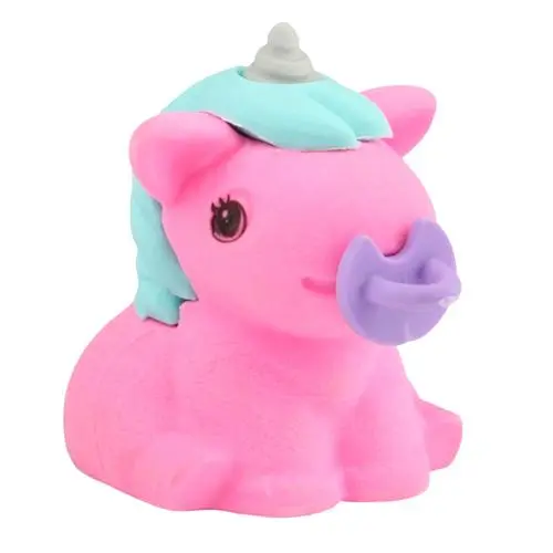 Ylvi and the Minimoomis guma ve tvaru jednorožce Růžovo-tyrkysový