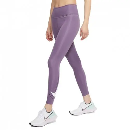 Nike Dri-FIT Swoosh Run běžecké legíny fialové