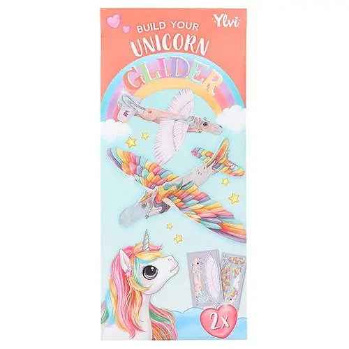 Létající házedlo Ylvi Build your Unicorn Glider, red
