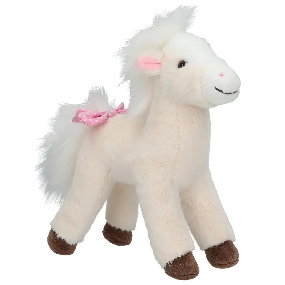 koník Miss Melody – krémově bílý, 18 cm