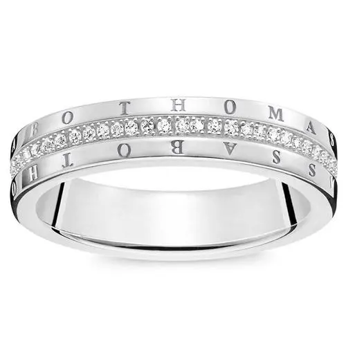 Thomas Sabo Prsten Klasický bílý D TR0026 725 14 50 Sterling Silver 925 Sterling silver