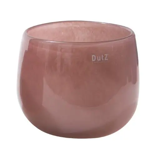 Skleněný květináč DutZ Pot, výška 6 cm, průměr 8 cm, barva fialová