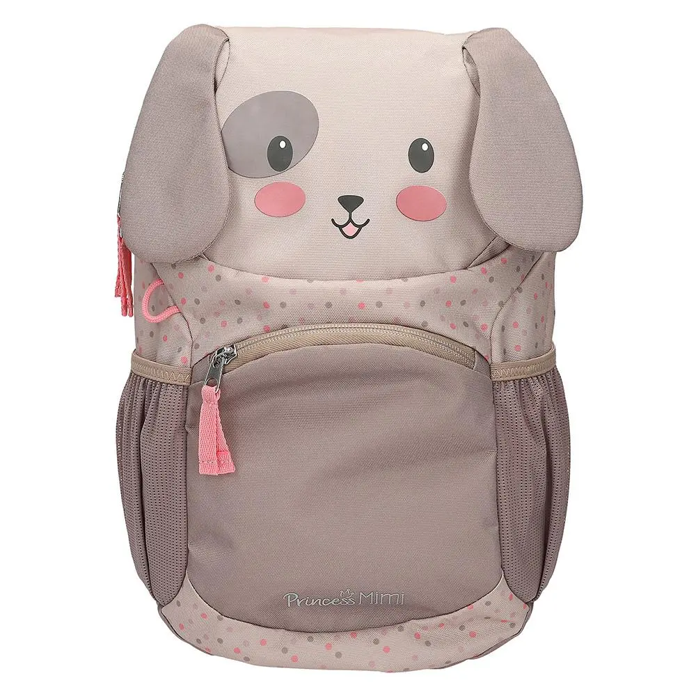 Dětský ergonomický batoh Princess Mimi – pejsek, hnědý