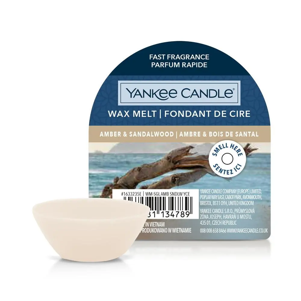 YANKEE CANDLE AMBER & SANDALWOOD VONNÝ VOSK DO AROMALAMPY NOVÝ