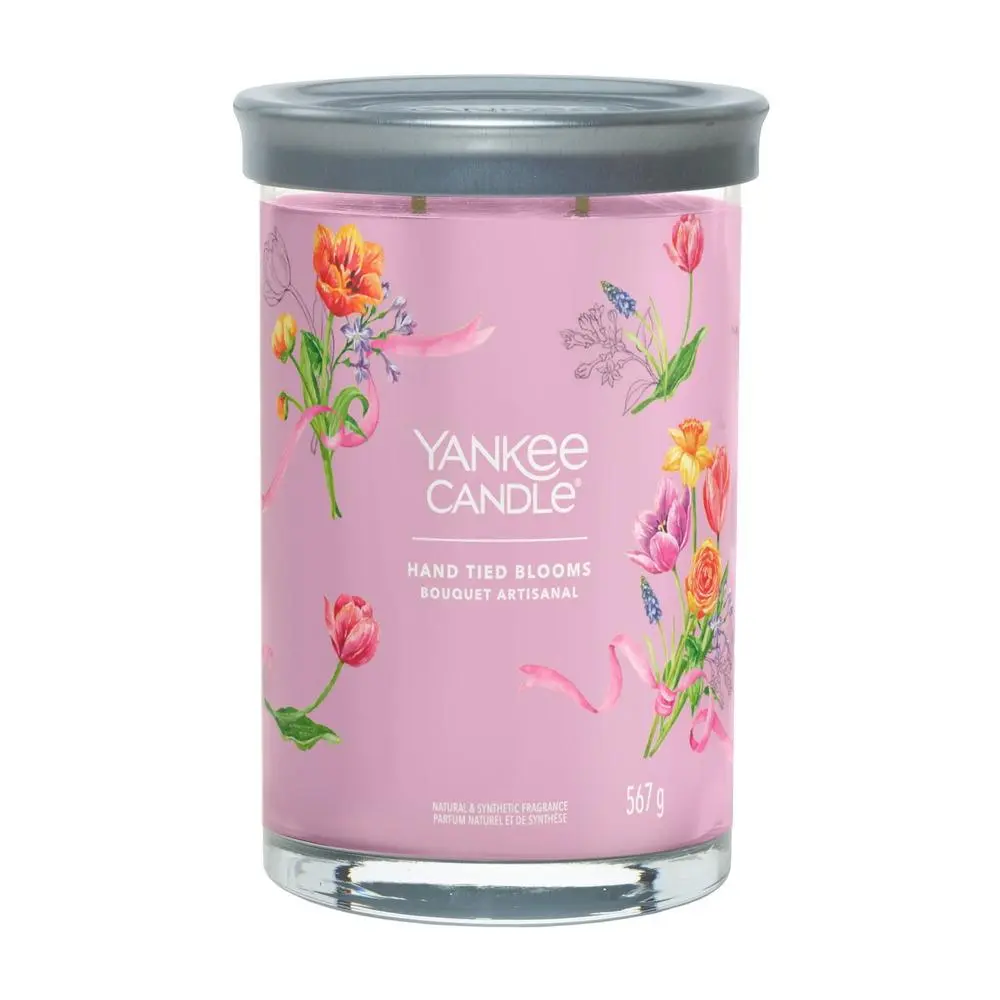 YANKEE CANDLE Hand Tied Blooms svíčka 567g / 2 knoty (Signature tumbler velký )