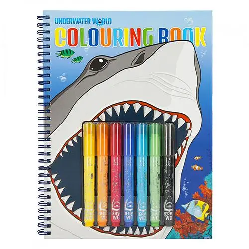 Dino World Omalovánka Underwater World Colouring Book 7x fix