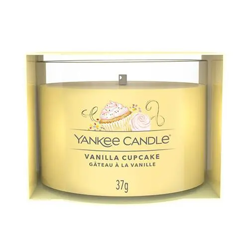 YANKEE CANDLE PLNĚNÁ VOTIVNÍ SVÍČKA VE SKLE VANILLA CUPCAKE