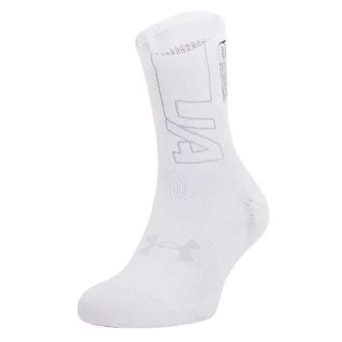 Under Armour Běžecké ponožky ArmourDry Run Crew Bílá