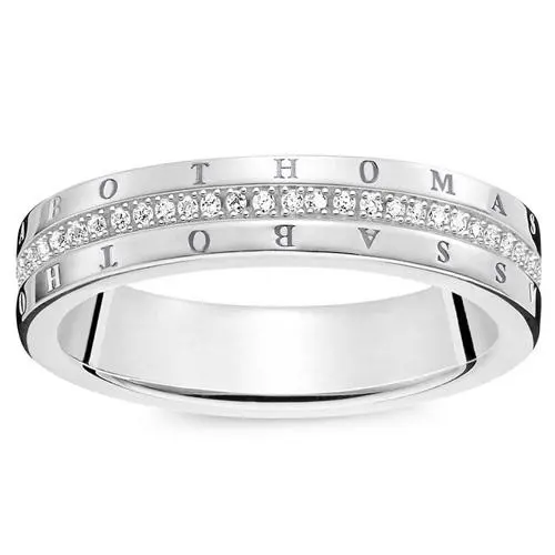 Thomas Sabo Prsten Klasický bílý D TR0026 725 14 52 Sterling silver