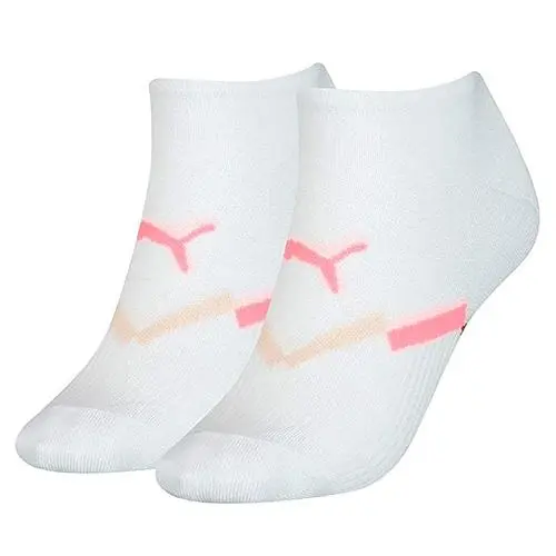 Puma dámské ponožky Seasonal Sneaker 2 páry pohodlné a prodyšné kotníkové ponožky s decentním logem v různém barevném