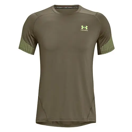 Under Armour Tričko UA HG Armour Fitted Nvlty SS-GRN