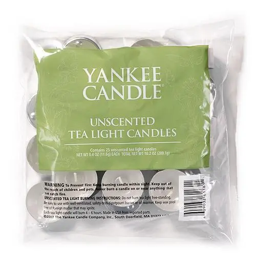 Yankee Candle Tea Light Candles Unscented 290 g