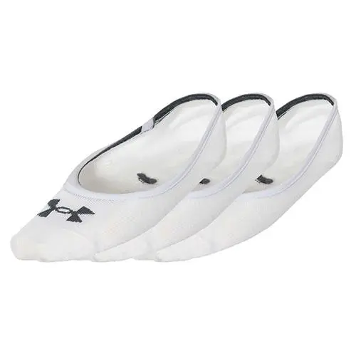 Under Armour Essential LOLO Liner pánské ponožky 3 páry Bílá