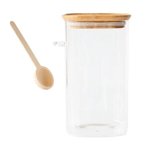 Pebbly PKV-050 Skleněná dóza s odměrkou 1,4 l