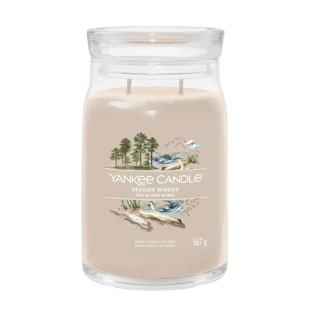 YANKEE CANDLE Seaside Woods svíčka 567g / 2 knoty (Signature velký)