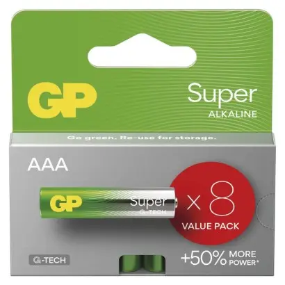 GP AAA Super alkalická (LR03) - 8 ks