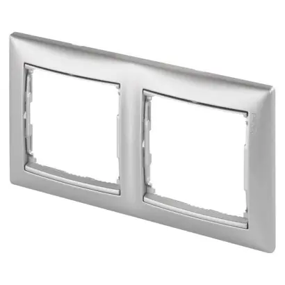 Legrand Valena dvojrámeček hliník 770152