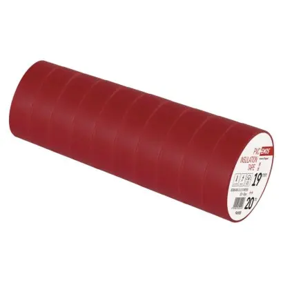 EMOS izolační páska PVC 19mm x 20m ČERVENÁ 10 ks