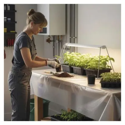 EMOS Z7903 LED GROW pěstební lampa na sazenice 15 W, časovač
