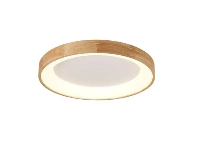 AZZ AZ2697 LED Stropní přisazené svítidlo Azzardo Silvam 45 Top AZ2697 30W 1950lm 3000K IP20 47cm přírodní dřevo/bílá - AZZARDO