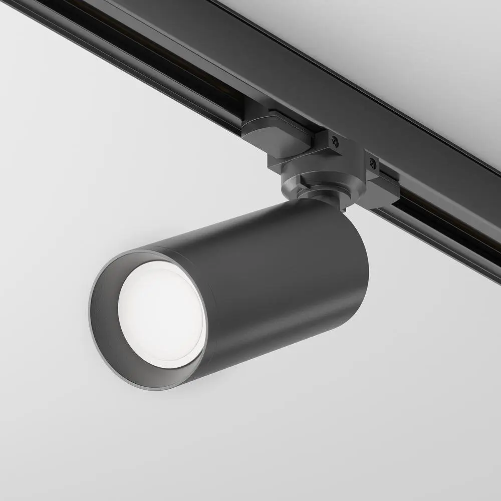 M TR028-3-GU10-B Svítidlo pro kolejnicový systém Focus GU10 50W černý hliník Trinity - MAYTONI