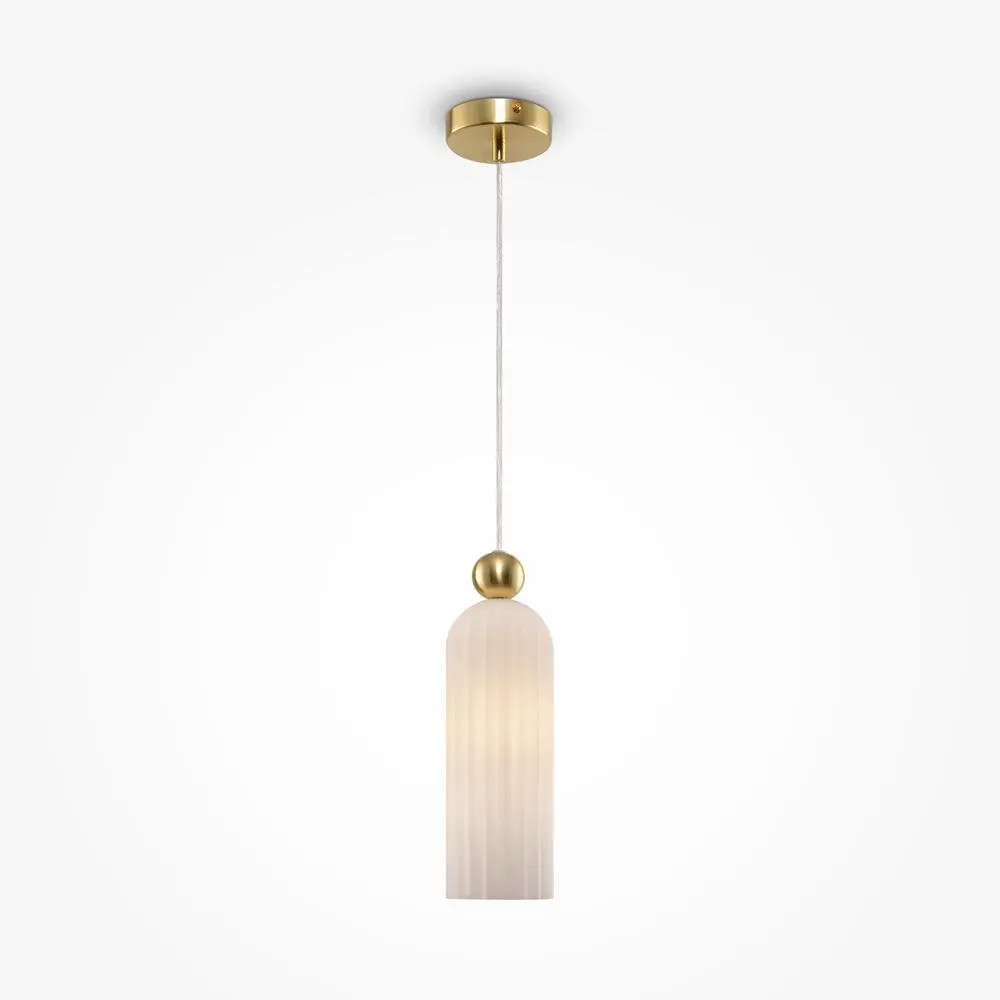 M MOD302PL-01W Závěsné svítidlo Antic E14 40W bílá kov/sklo moderní design  - MAYTONI