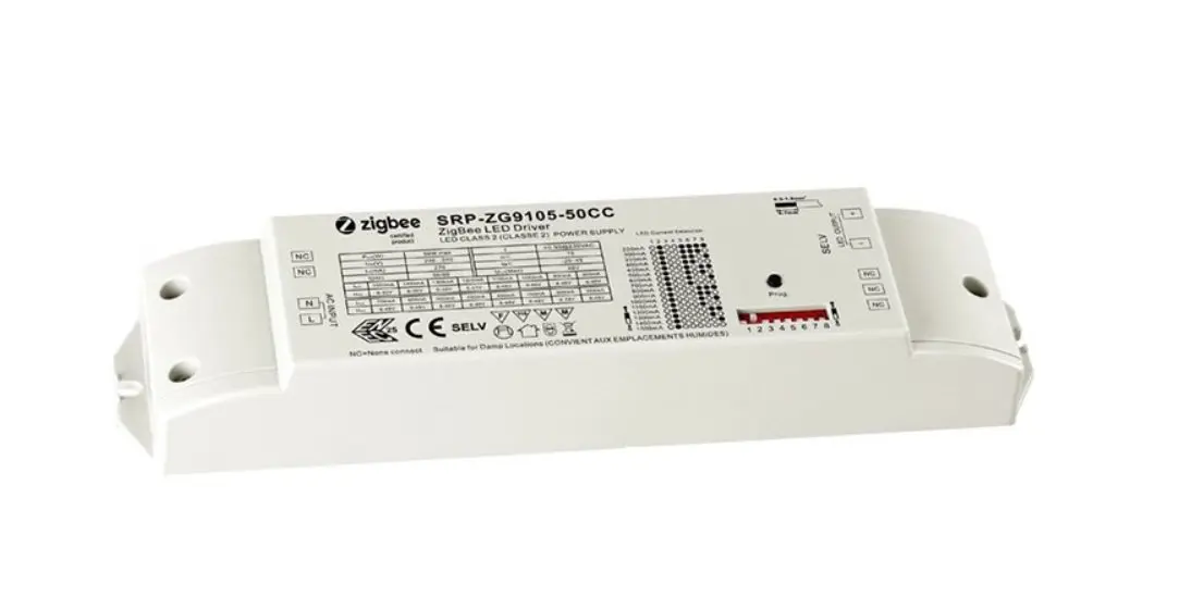 SRP-ZG9105-50CC Jednokanálový stmívatelný zdroj ZigBee 50W