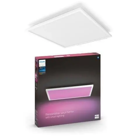 PH 8719514355071 Hue Bluetooth LED White and Color Ambiance Stropní panel Philips Surimu 8719514355071 60W 4150lm 2000-6500K RGB IP20 bílý, stmívatelný - PHILIPS (929002966401)