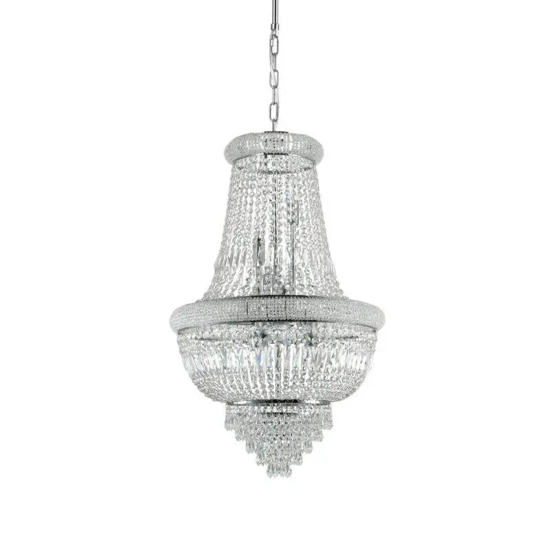 Závěsné svítidlo Ideal Lux Dubai SP10 Cromo 215969 E14 10x40W 52cm IP20 chromové