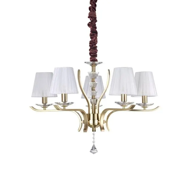 ILUX 197722 PEGASO SP5 OTTONE SATINATO - IDEALLUX