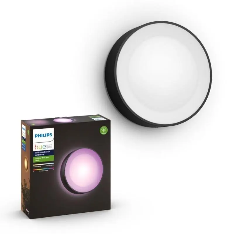 Philips Hue Daylo - Chytré nástěnné venkovní LED svítidlo, průměr 22 cm,