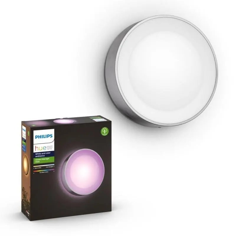 PH 17465/47/P7 HUE Daylo SVÍTIDLO VENKOVNÍ LED 15W 1200lm 2000-6500K IP44, 16 mil. barev, nerez - PHILIPS HUE (915005843301)