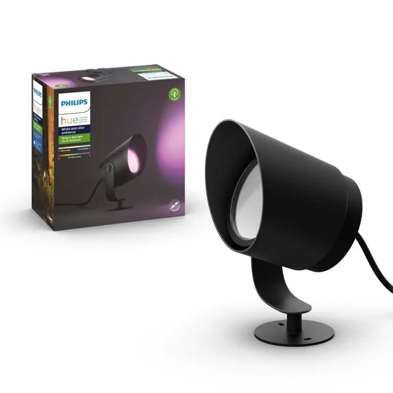 PH 17462/30/P7 HUE Lily XL SVÍTIDLO VENKOVNÍ 24V 15W 1200lm 2000-6500K IP65, 16mil. barev, černá - PHILIPS HUE (915005842601)
